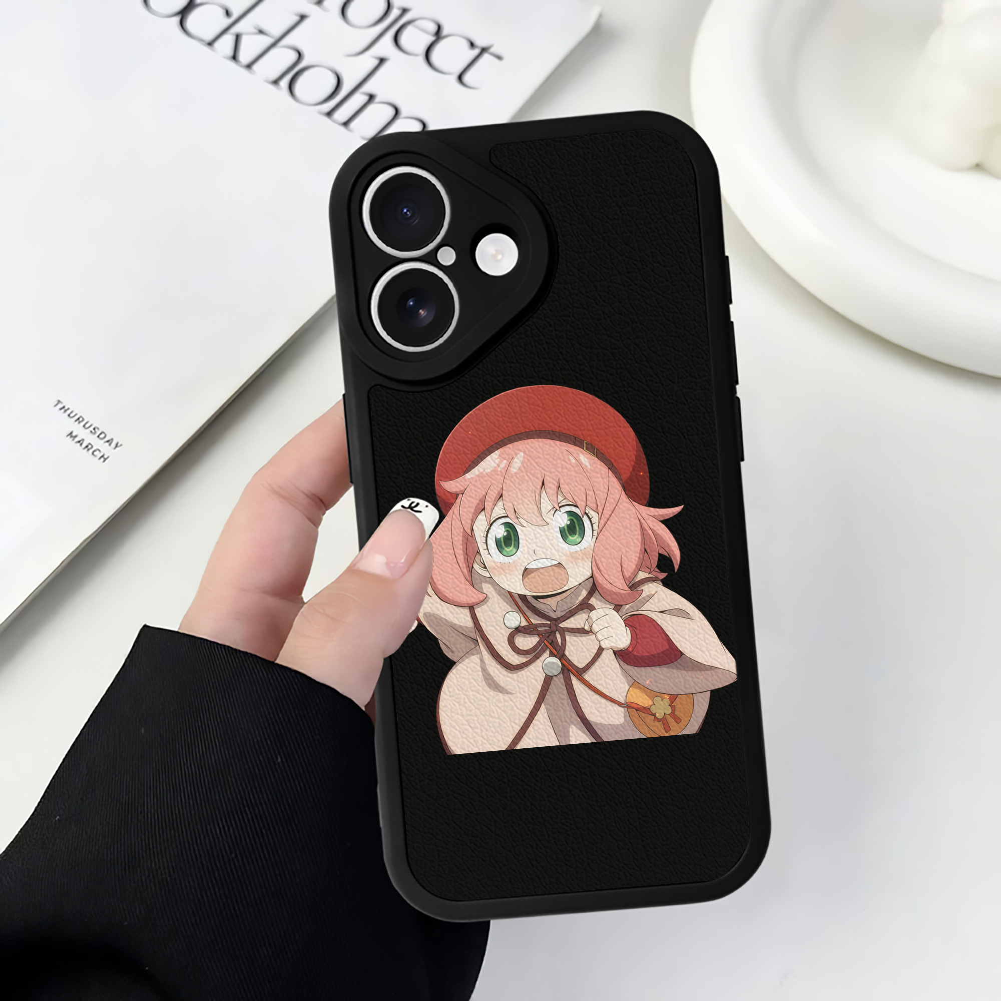 （画像用） SPY×FAMILY间谍家家酒 【iPhone 16シリーズ対応】シリコンスマホケース（レザー調） 材質：シリコン